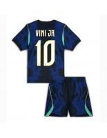 Brasilia Vinicius Junior #10 Vieraspaita Lasten MM-kisat 2026 Lyhythihainen (+ shortsit)